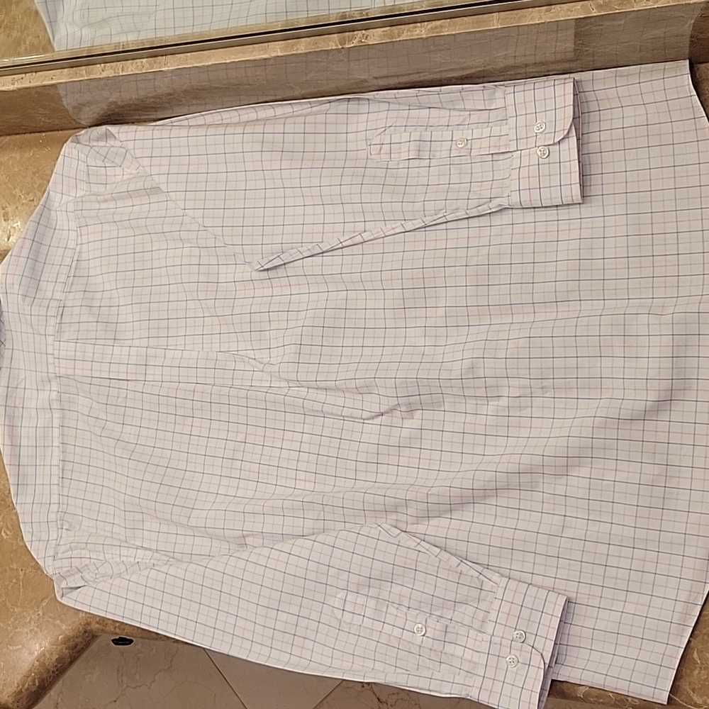 Club Room Regular Fit Performance Button-down Long-sleeved Shirt, 15.5 32|33 - Picture 3 of 14
